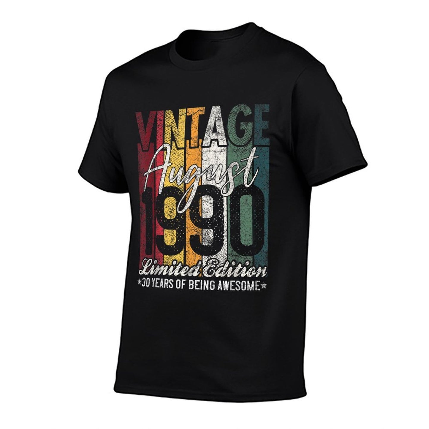 Vintage August 1990 30 Years of Being Awesome 30th Birthday  Durable T-Shirt
