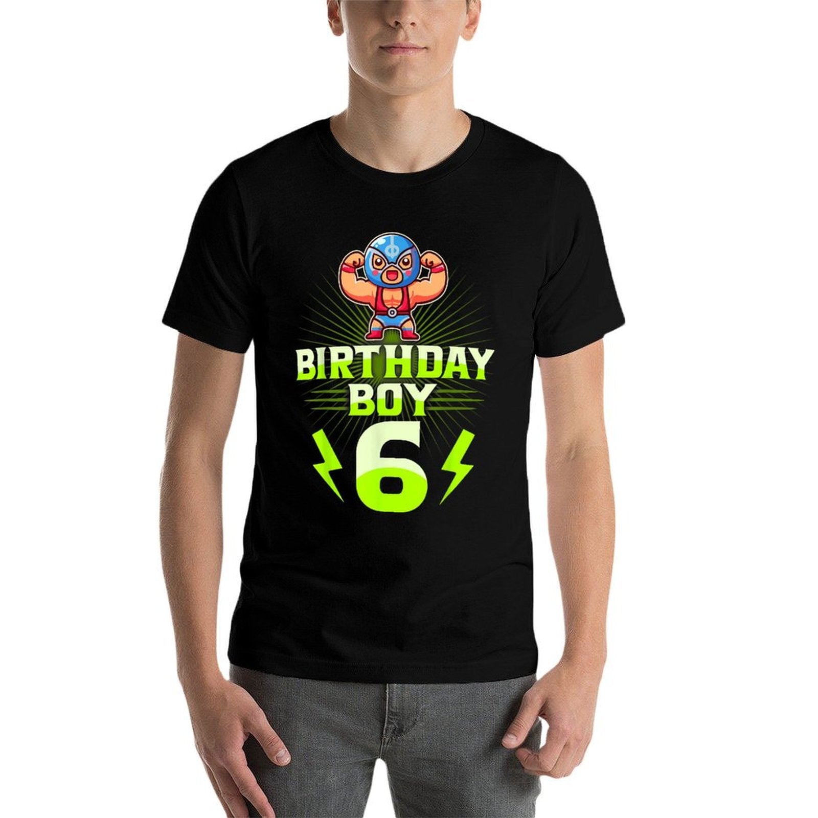 6th Birthday Boy 6th Year Old Wrestling Wrestle  Breathable T-Shirt