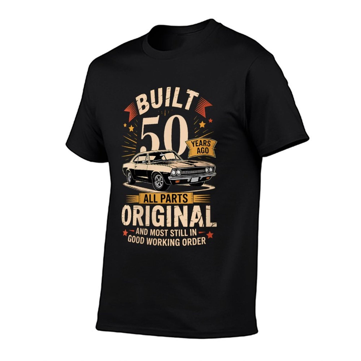 Womens Built 50 Years Ago - Funny 50th Birthday Gift Soft T-Shirt