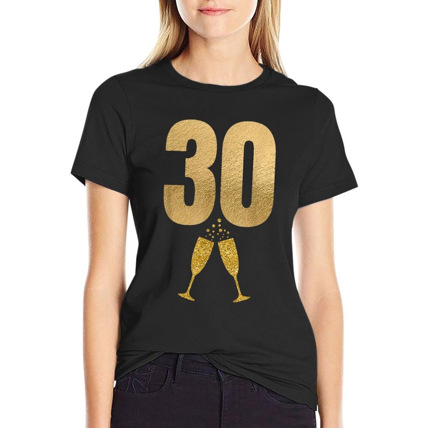 30th Birthday Girly Dirty Thirty 30 T  Wrinkle-resistant T-Shirt
