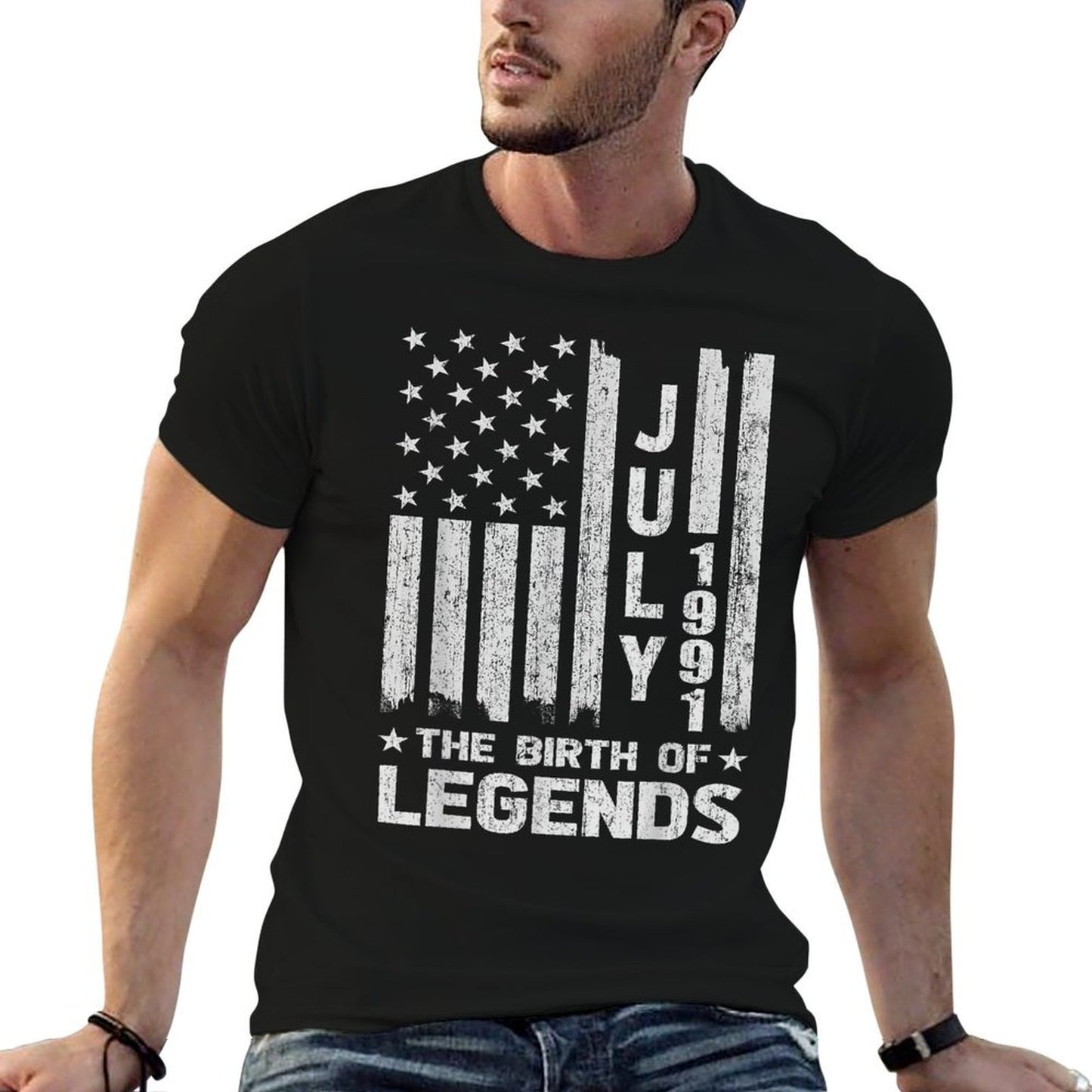 30th Birthday July 1991 The Birth Of Legends  Easy-care T-Shirt