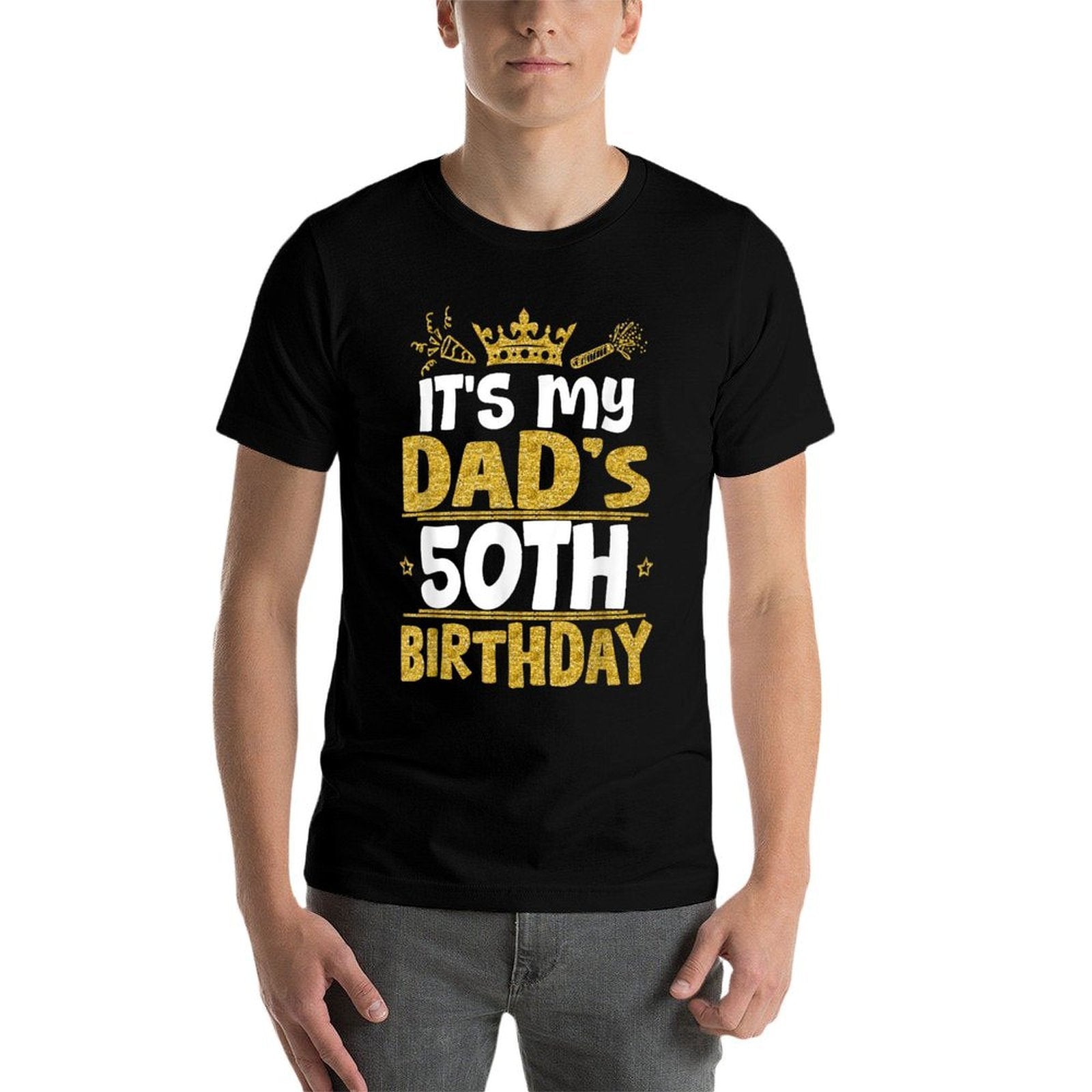 Happy It's My Dad's 50th Birthday 1975 50 Years Old  Wrinkle-resistant T-Shirt