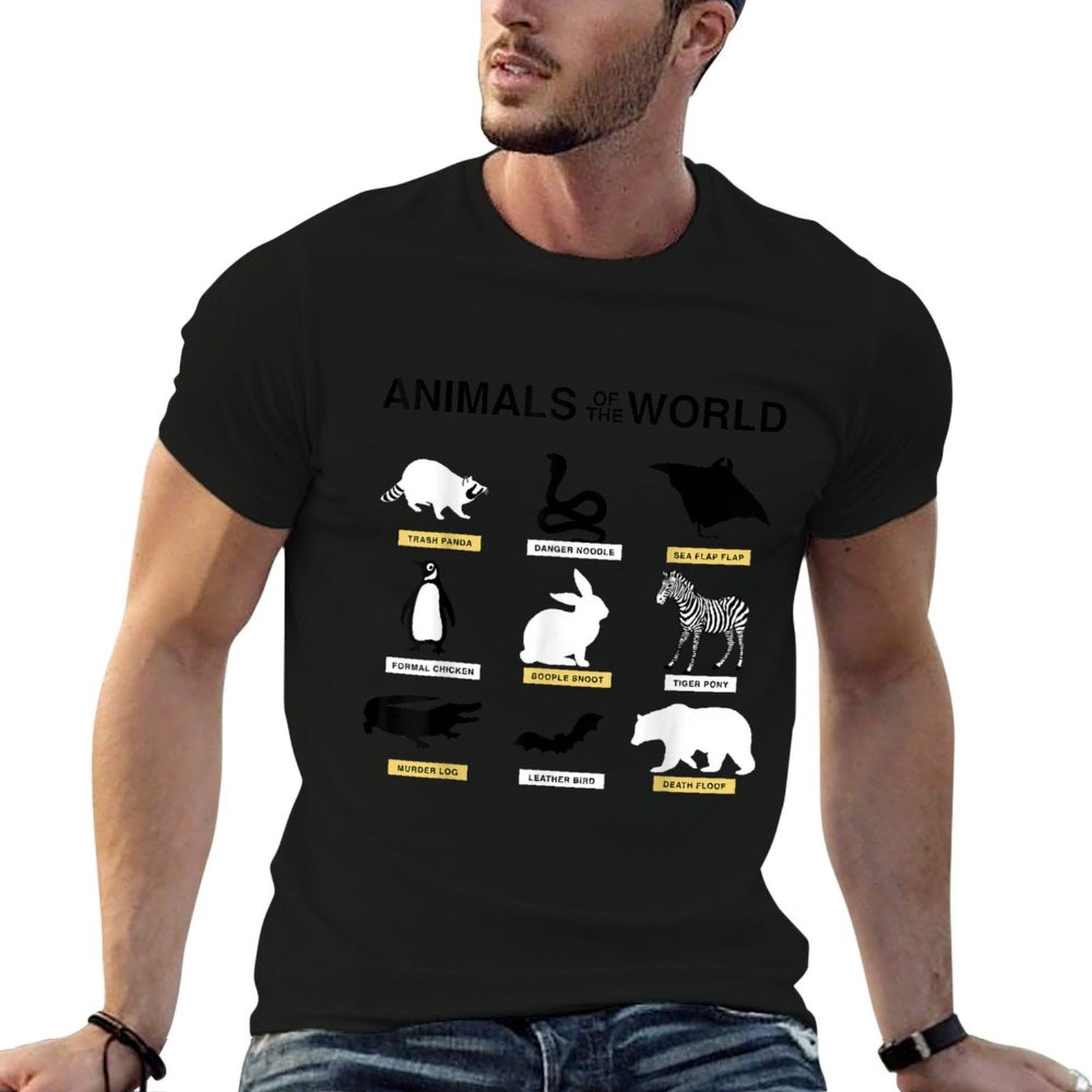 Animals Of The World Funny Rare Animals Memes  Slim-fit Cut T-Shirt