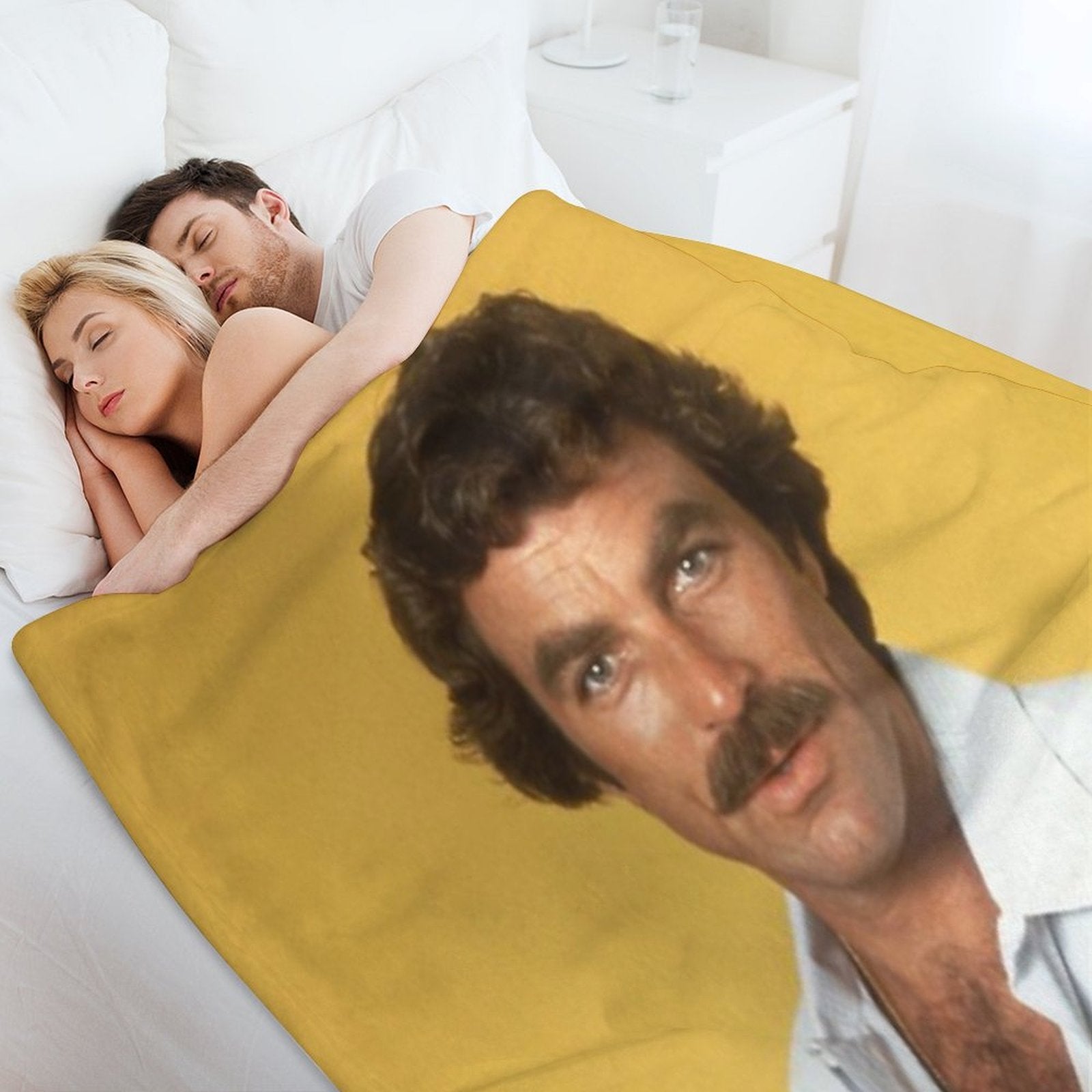 Tom Selleck Velvety-soft Throw Blanket