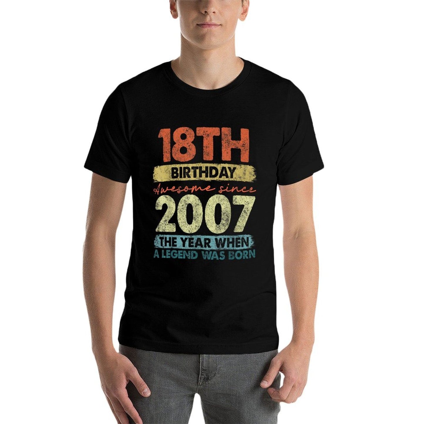 18 Year Old Gifts Vintage 2007 Limited Edition 18th Birthday Soft T-Shirt