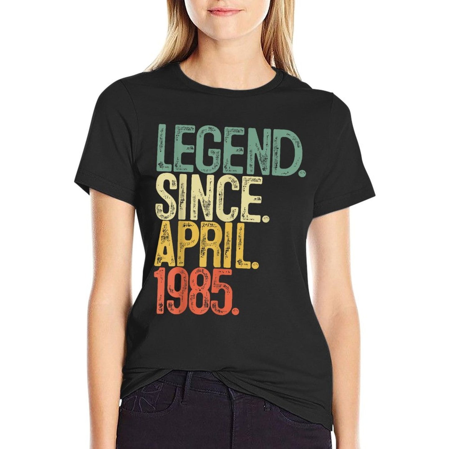 40 Years Old Gifts Legend April 1985 40th Birthday Men Women  Slim-fit Cut T-Shirt
