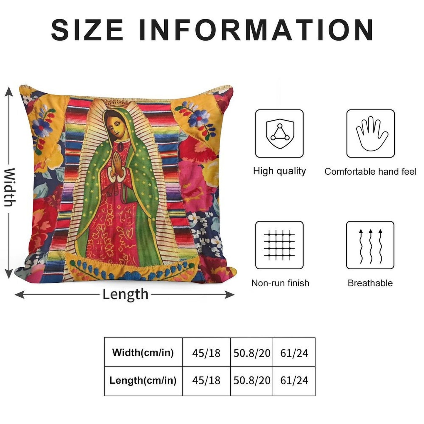 My Lady Lupe Boho Style Soft Durable Construction Throw Pillow
