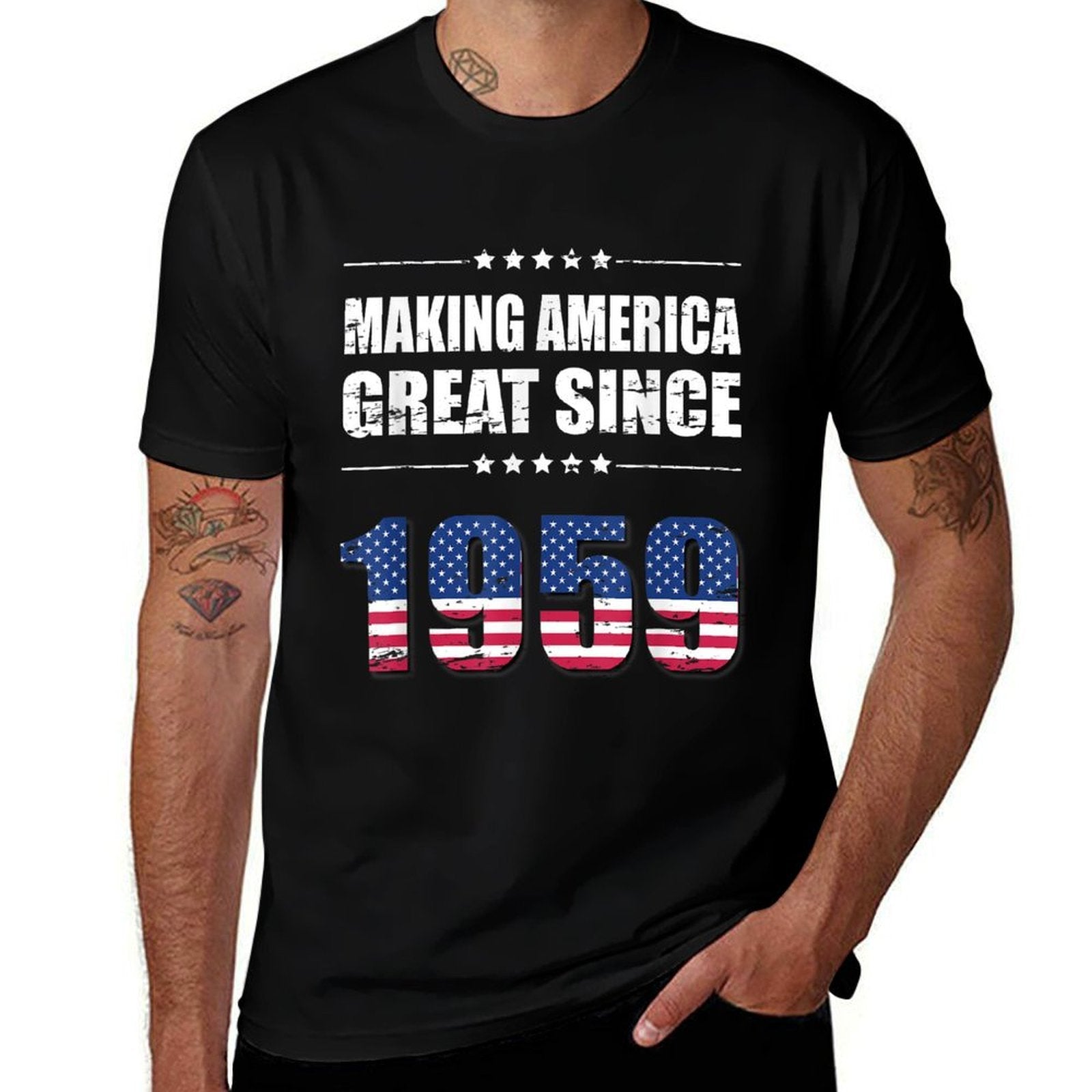 Making America Great Since 1959 Birthday 60th Gift Comfortable T-Shirt
