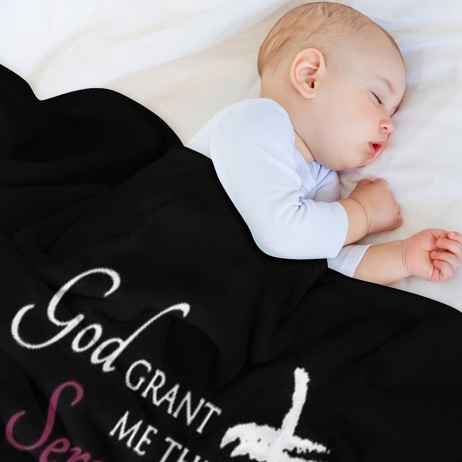 Serenity Prayer Plush Throw Blanket