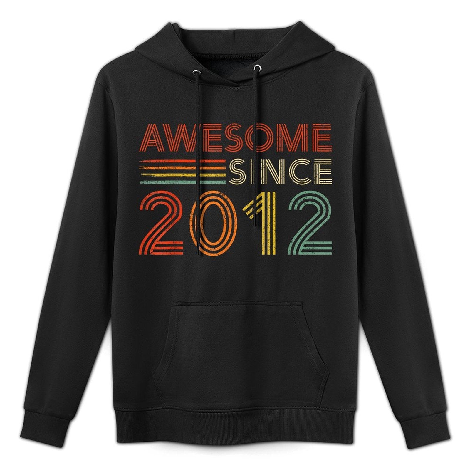 Awesome Since 2012 Born In 2012 Retro Vintage 12th Birthday Moisture-Wicking Hoodie