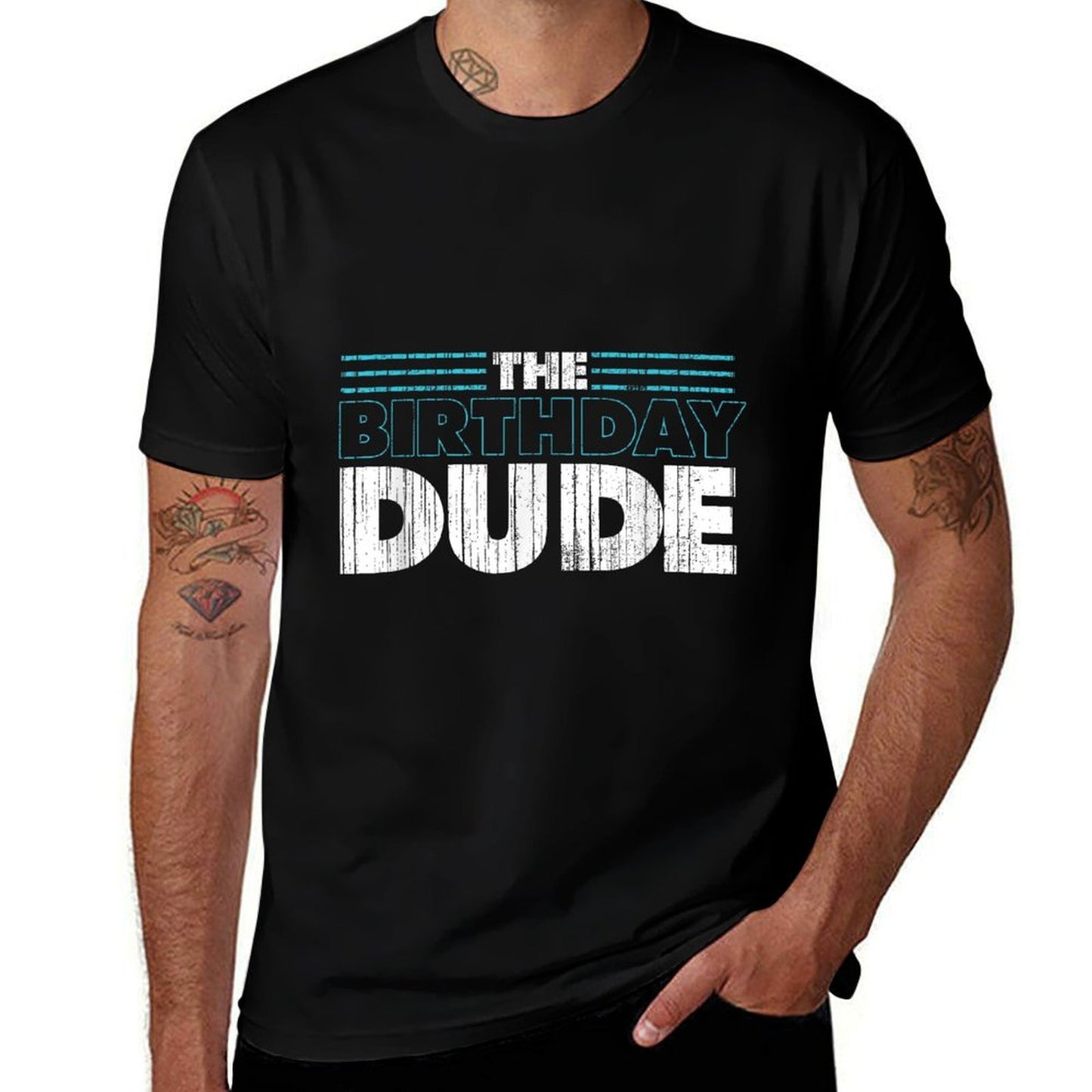 The Birthday Dude Birthday Party Celebration Wrinkle-resistant T-Shirt