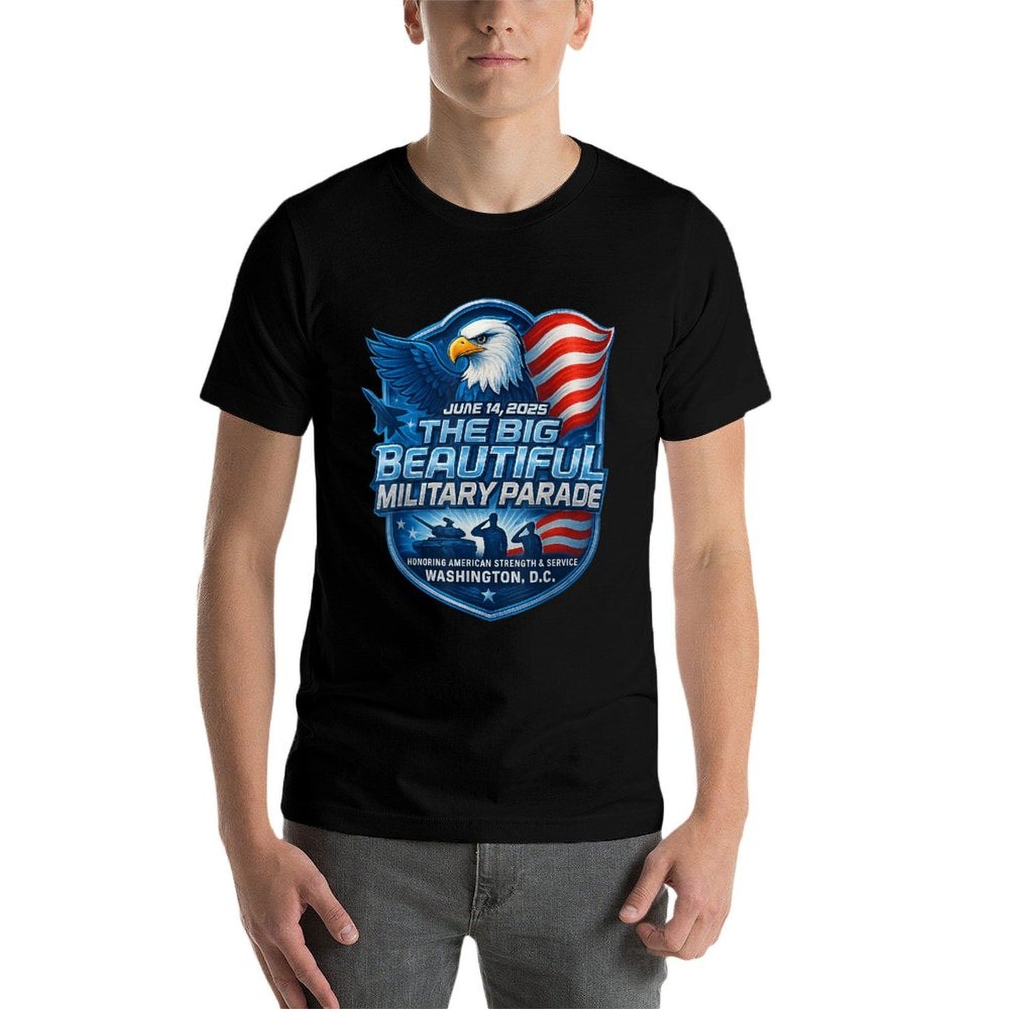 The Big Beautiful Military Parade DC June 14th 2025 Eco-friendly Material T-Shirt