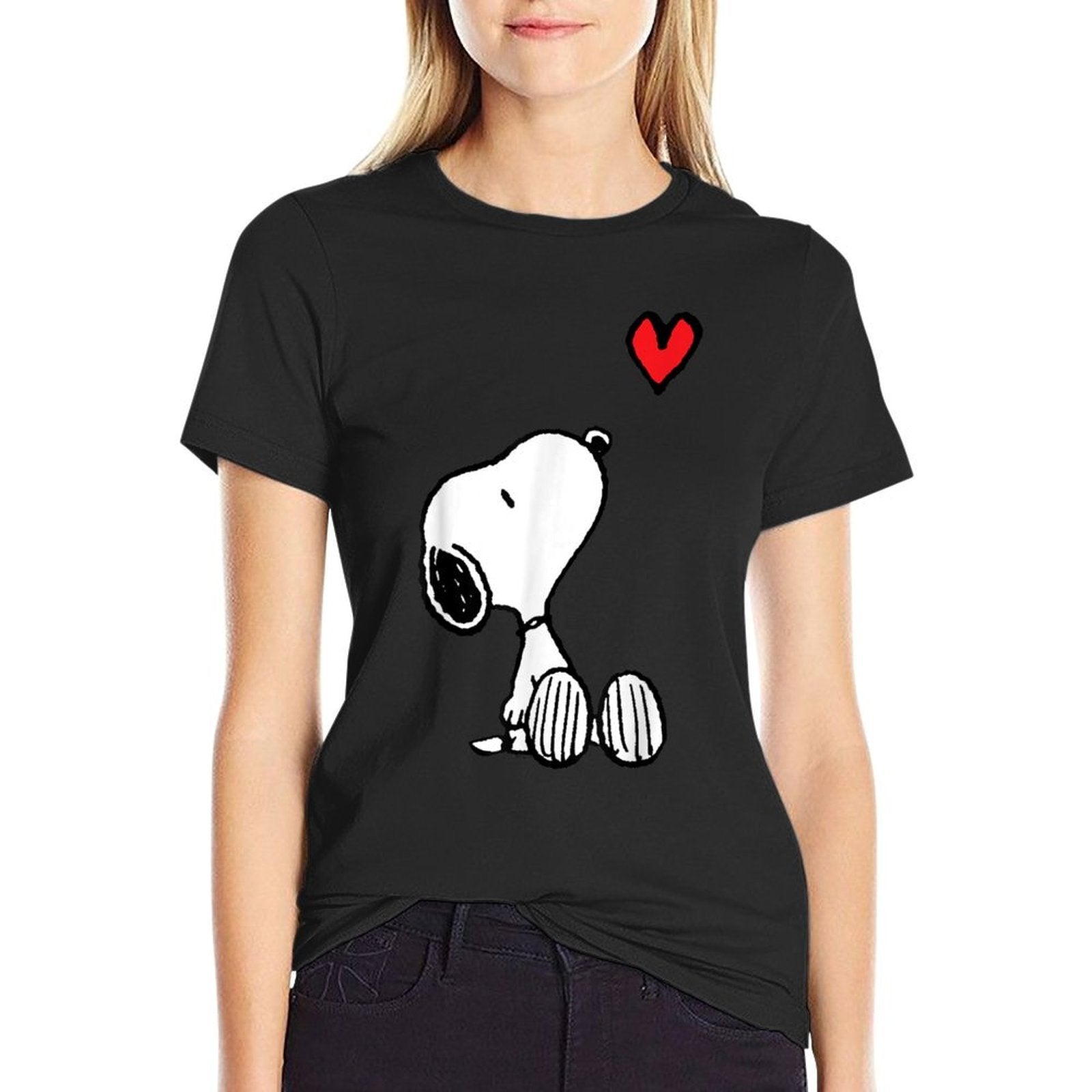 Peanuts Heart Sitting Snoopy  Classic T-Shirt
