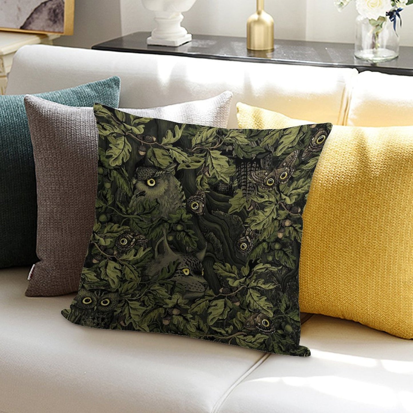 Fit In (olive Green) Soft Ultra-Soft Texture Throw Pillow