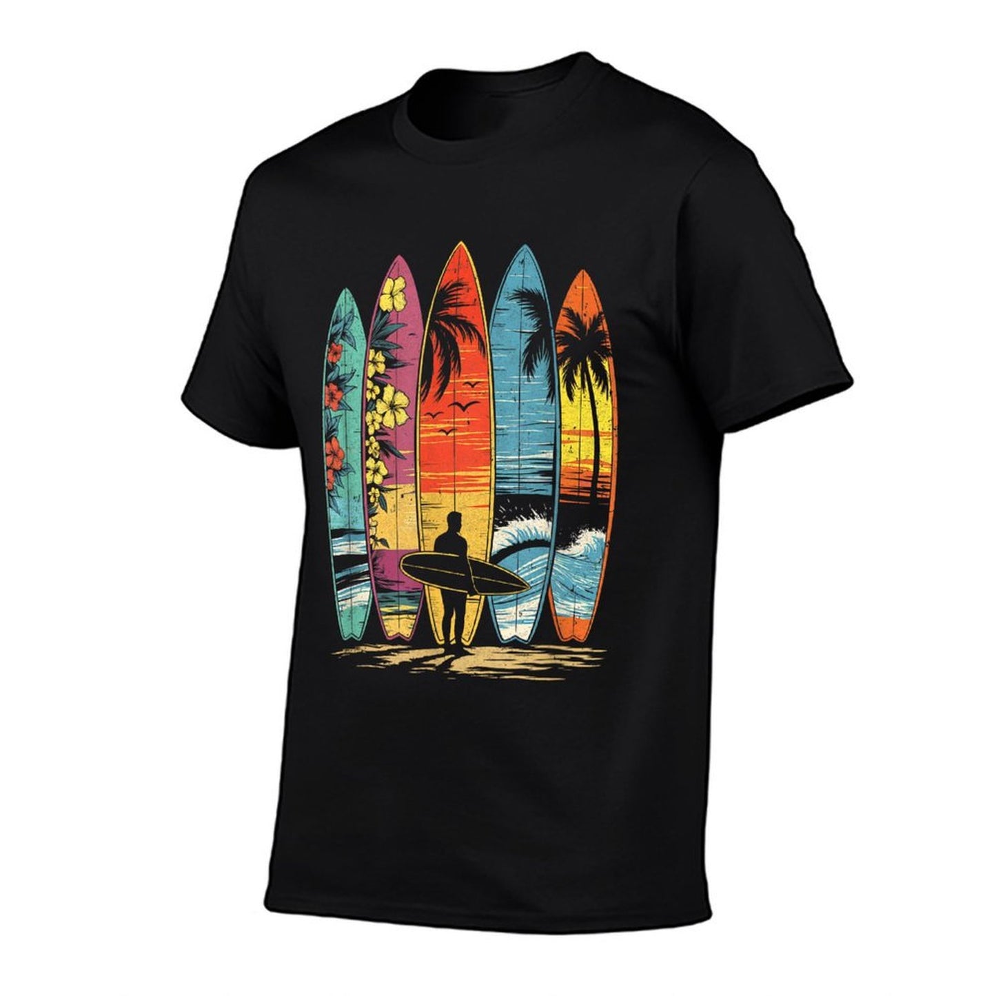Surfboarder Hawaii Wave Surfing Lover Beach Surfer Men Women Durable T-Shirt