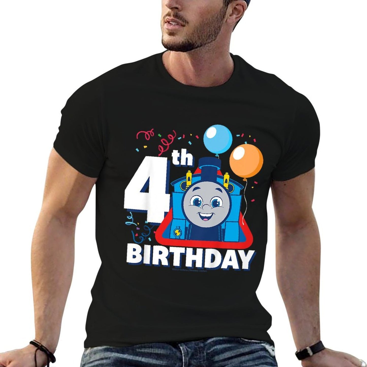 Thomas & Friends - Happy 4th Birthday  Breathable T-Shirt