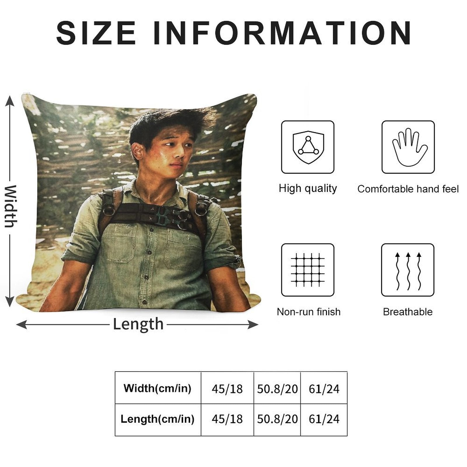 The Maze Runner - Minho Soft Decorative Cover Throw Pillow