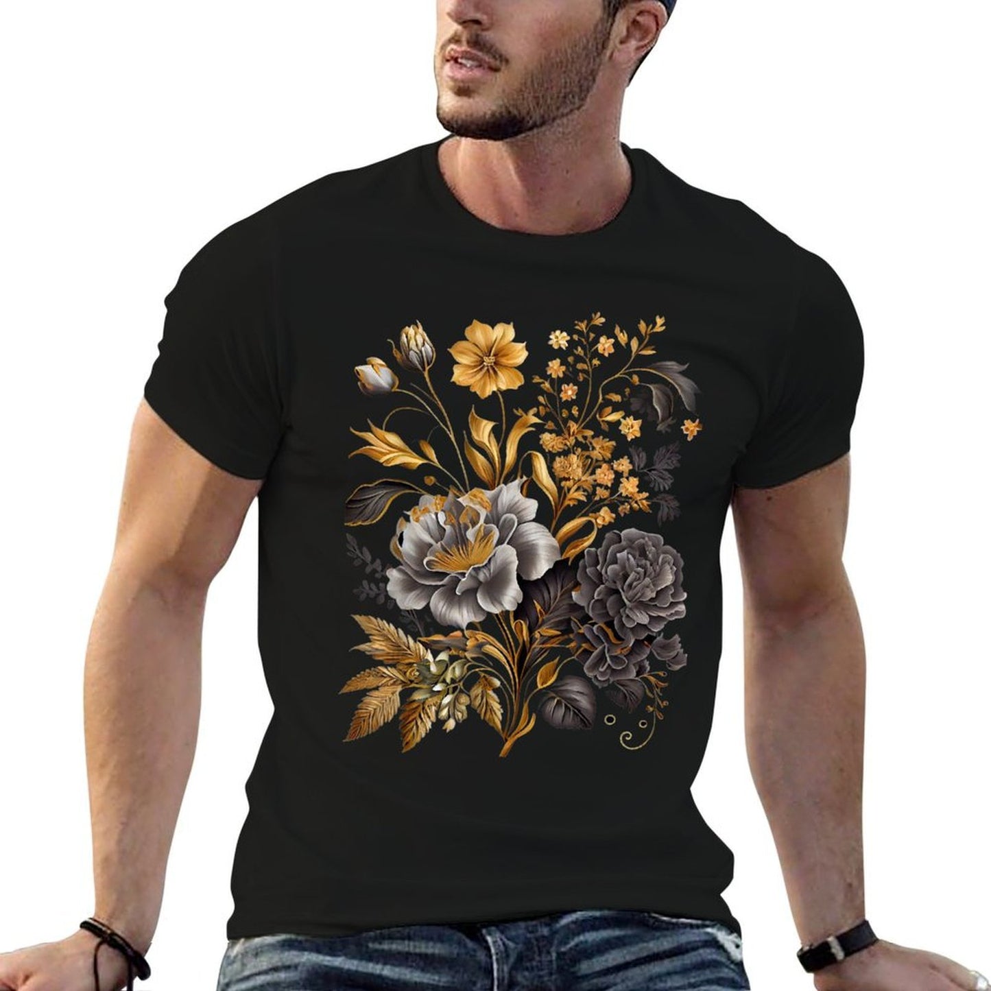 Vintage Inspired Flower Botanical Chart Naturalist Quick-drying T-Shirt