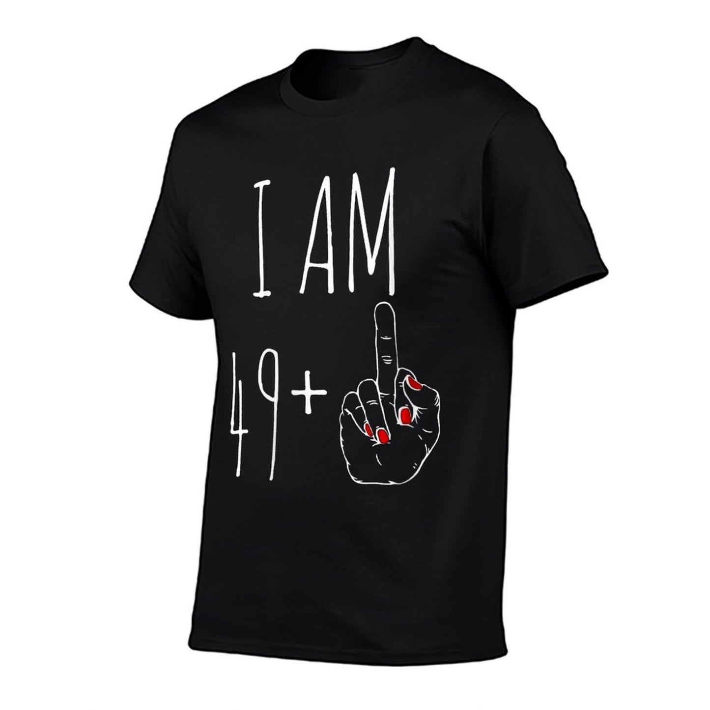 Womens I Am 49 Plus 1 Middle Finger For A 50th Birthday Trendy Pattern T-Shirt