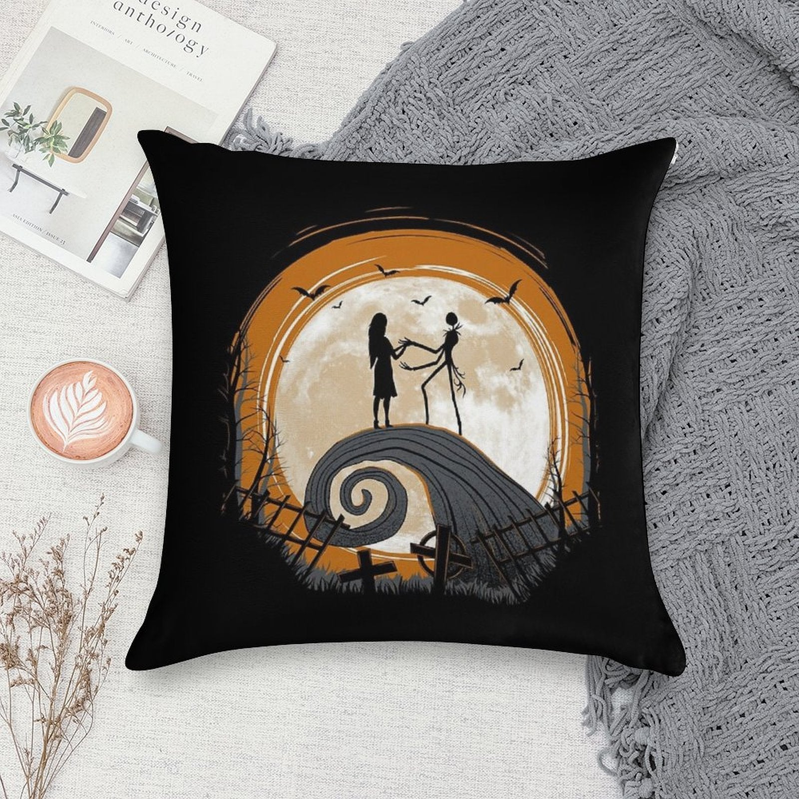 Love Before Christmas Soft Short Plush Fabric Throw Pillow