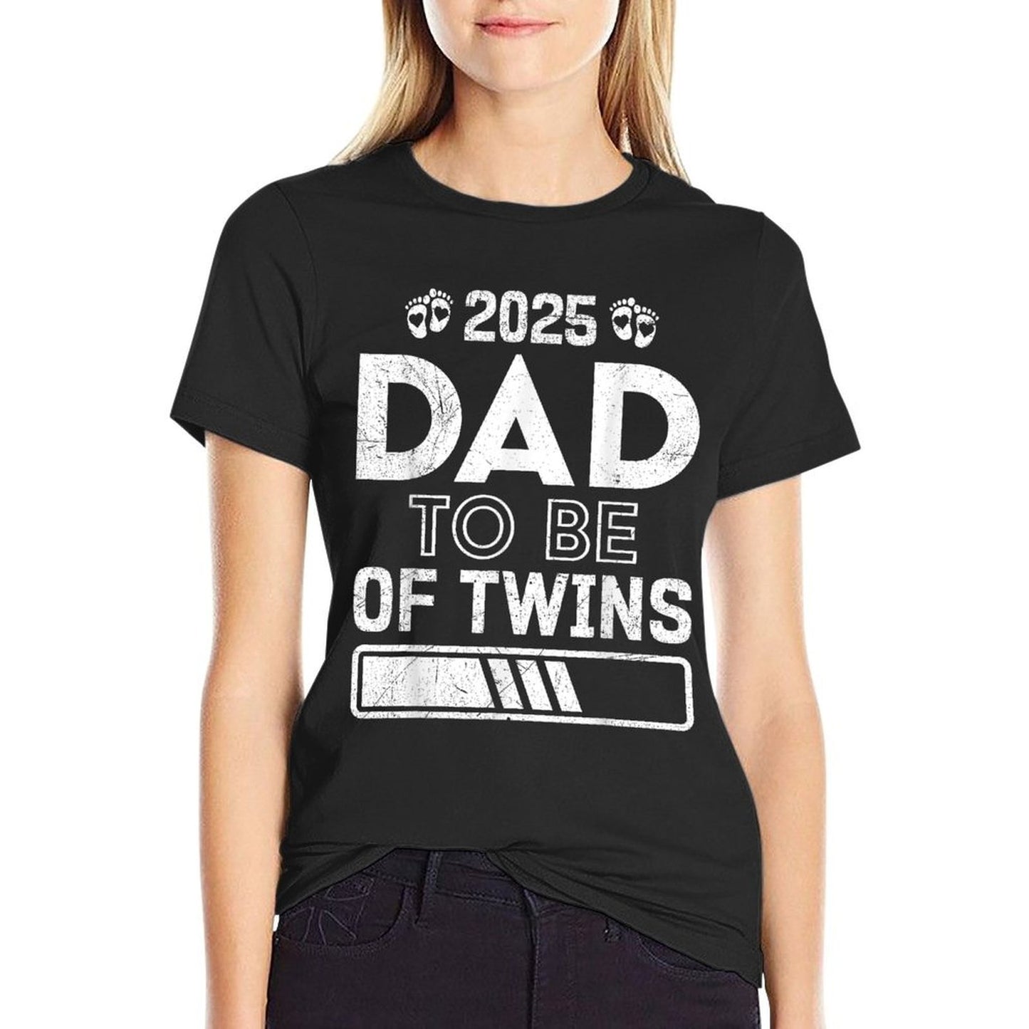 2025 DAD TO BE OF TWINS Funny Soon to Be Twin Dad Affordable Price T-Shirt