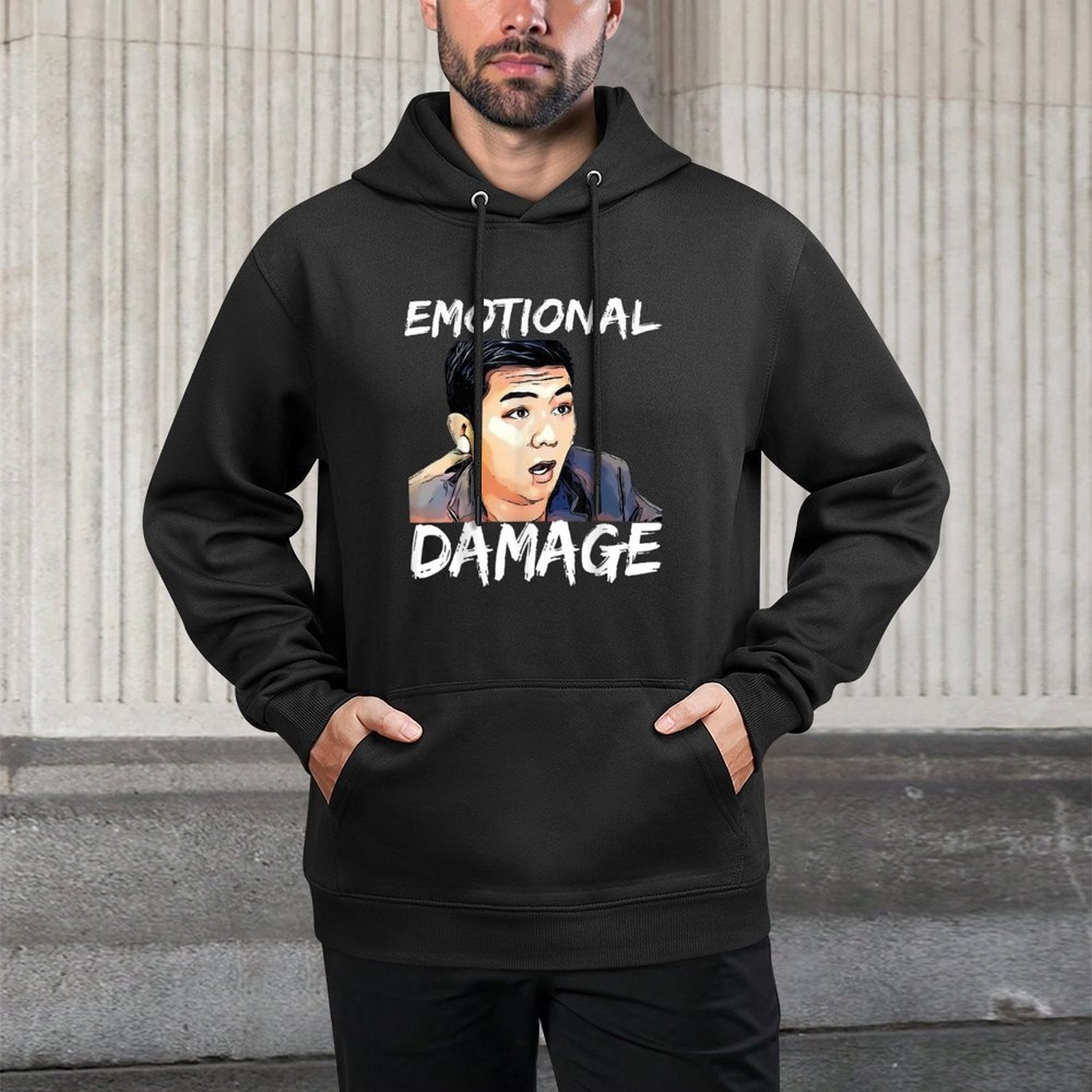 Funny Emotional Damage Sarcastic Meme, The Asian Guy Relaxed Fit Hoodie