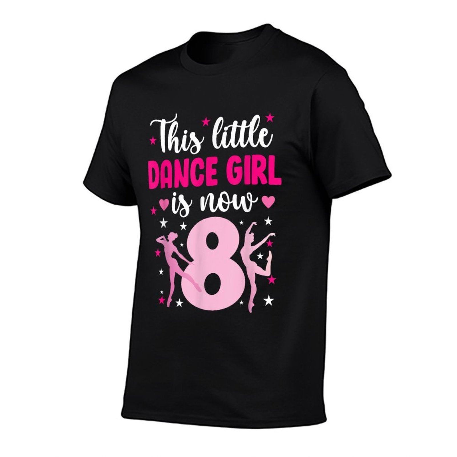 8th Birthday Dance Girl Eight Year Old Dancer  Durable T-Shirt