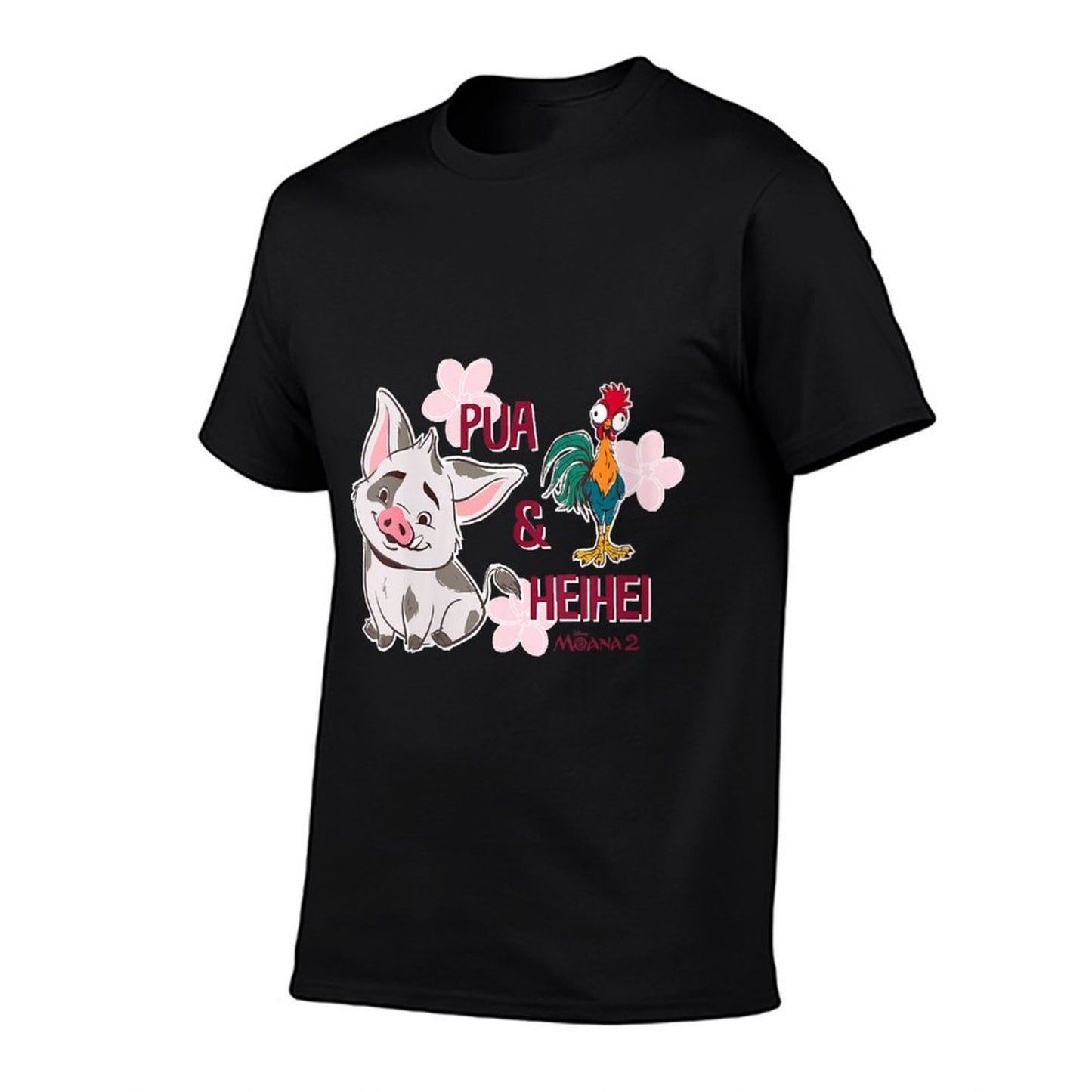 Womens Disney Moana 2 Pua & Hei Hei Tropical Duo Relaxed-fit T-Shirt