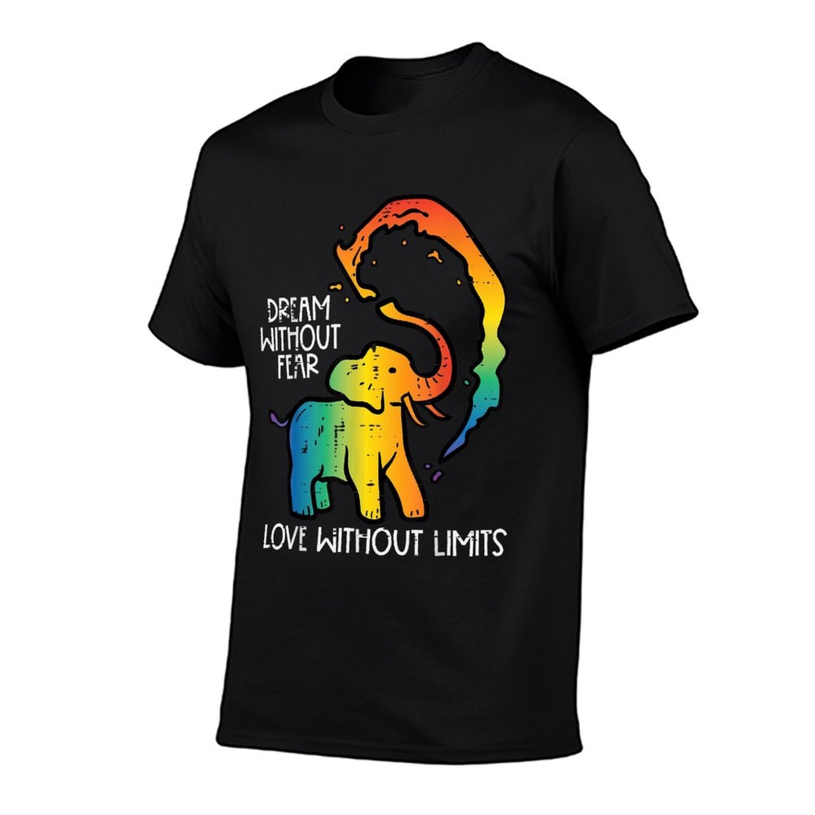 Gay Elephant Dream Without Fear Rainbow Pride Lgbt Women Men  Odor-resistant T-Shirt