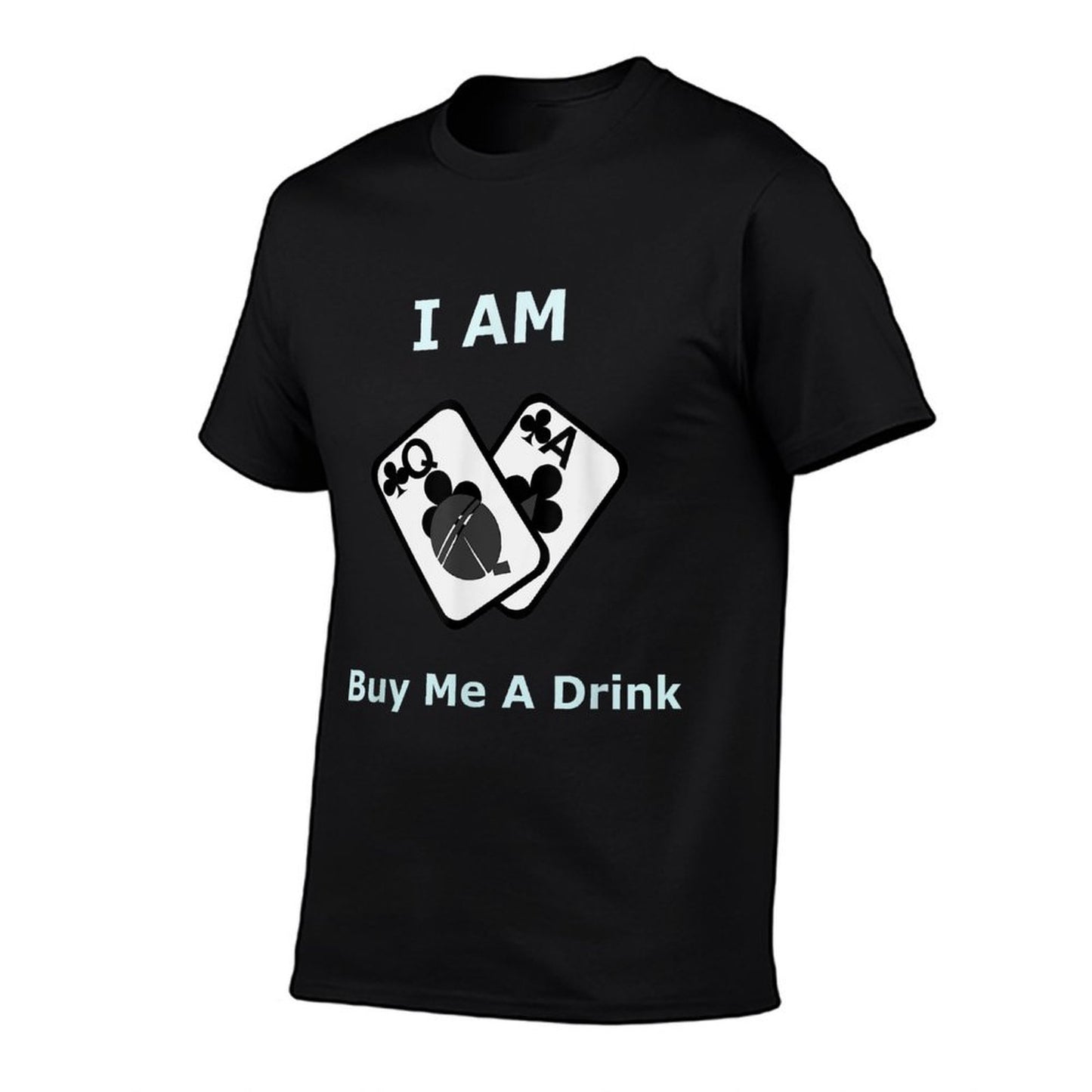 21st Birthday T-shirt- I'm 21 Buy Me A Drink Black Jack Tee Breathable T-Shirt
