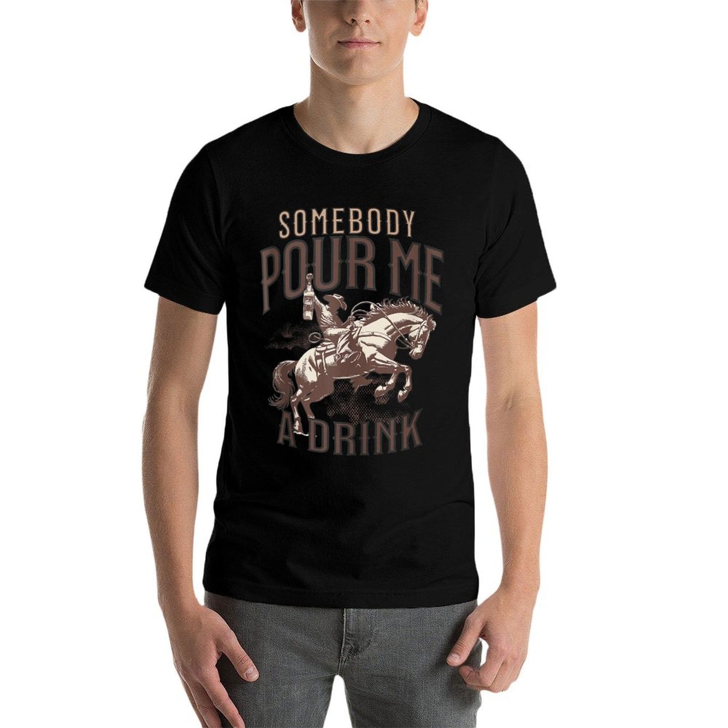 Somebody Pour Me A Drink Polyester Blend T-Shirt