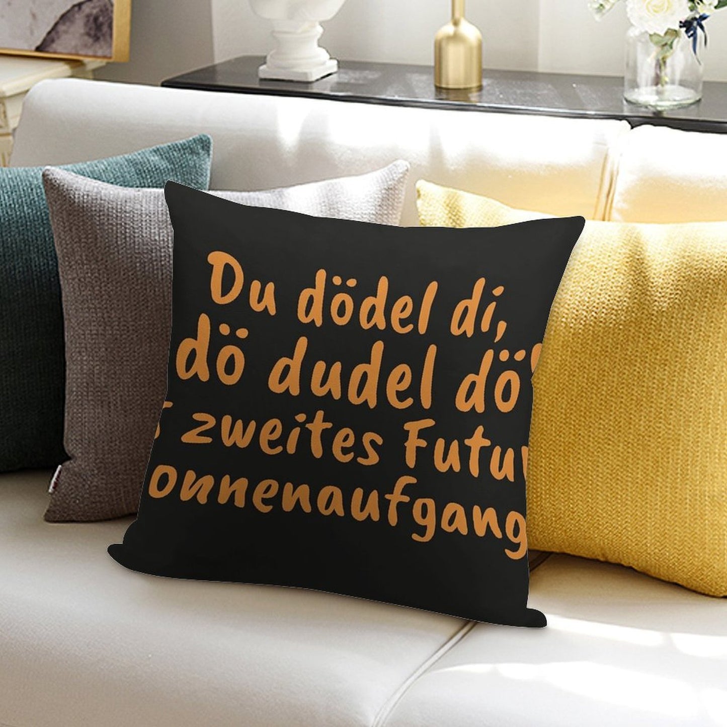 Yodeling Diploma - Loriot - TV Kult - German Soft Bedroom Essential Throw Pillow