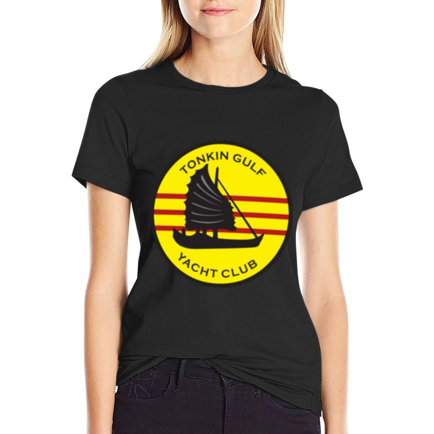TONKIN GULF YACHT CLUB VIETNAM VETRAN  Heathered Texture T-Shirt