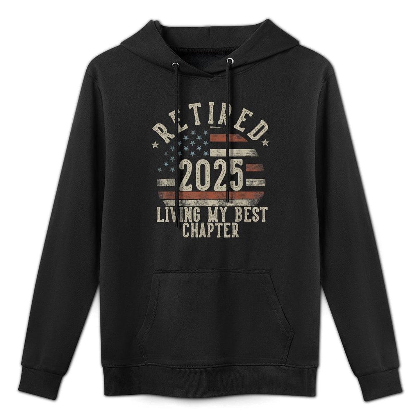 Retired 2025 Living My Best Chapter Retirement Gifts Men Pilling-Resistant Hoodie
