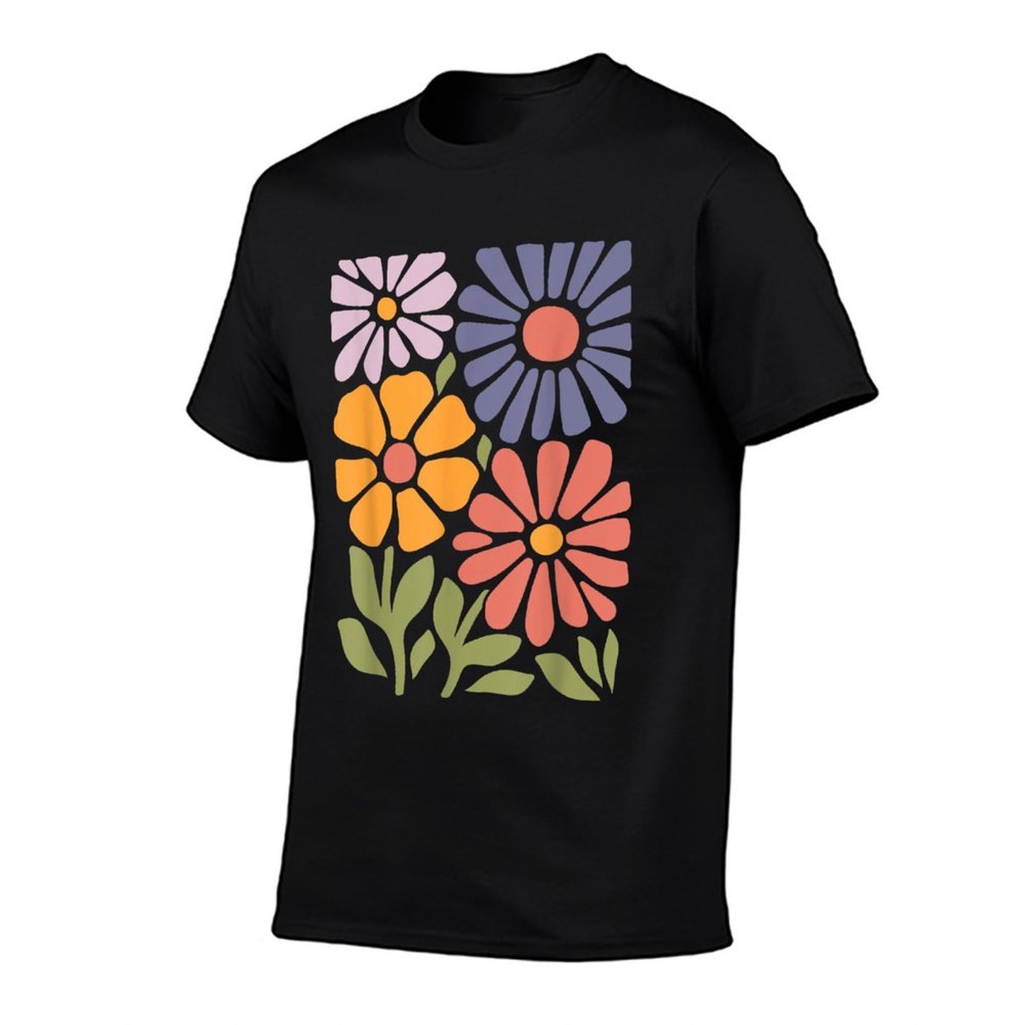 Vintage Botanical Floral Wildflower Boho Summer Flower Women  Eco-friendly Material T-Shirt