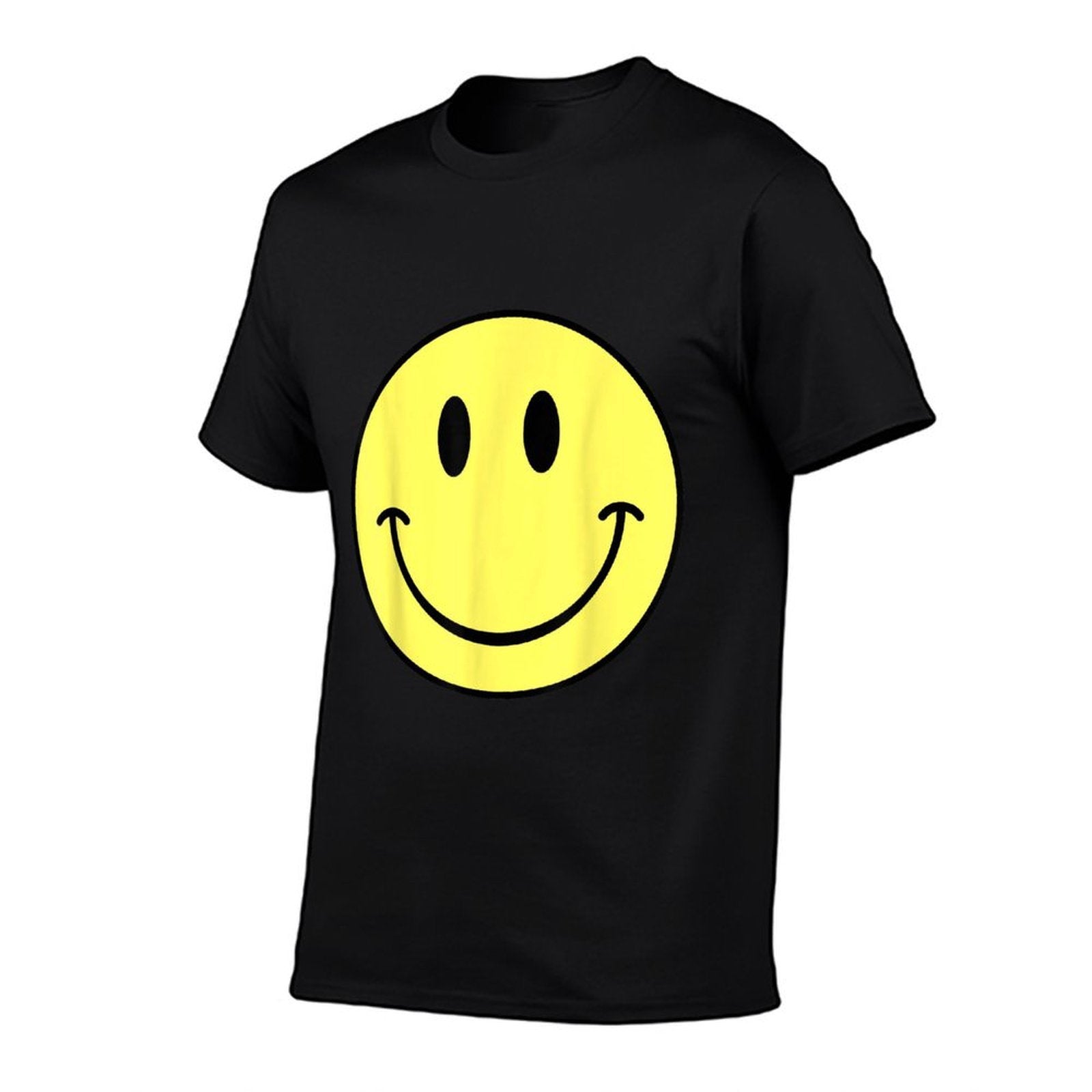 70s Yellow Smile Face Happy Cute Smiling Face Funny Retro  Durable T-Shirt