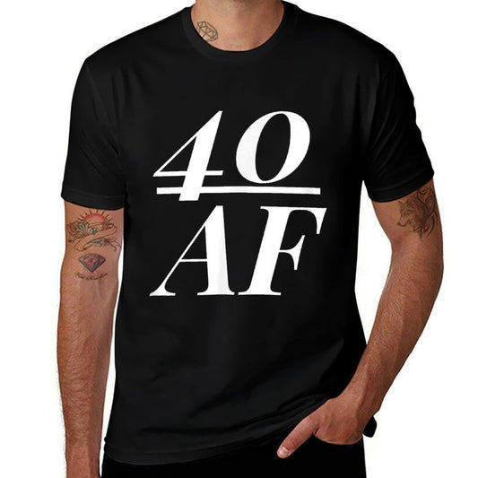 40 AF Funny 40th Birthday Gift 40 Year Old Idea 1978  Moisture-wicking T-Shirt