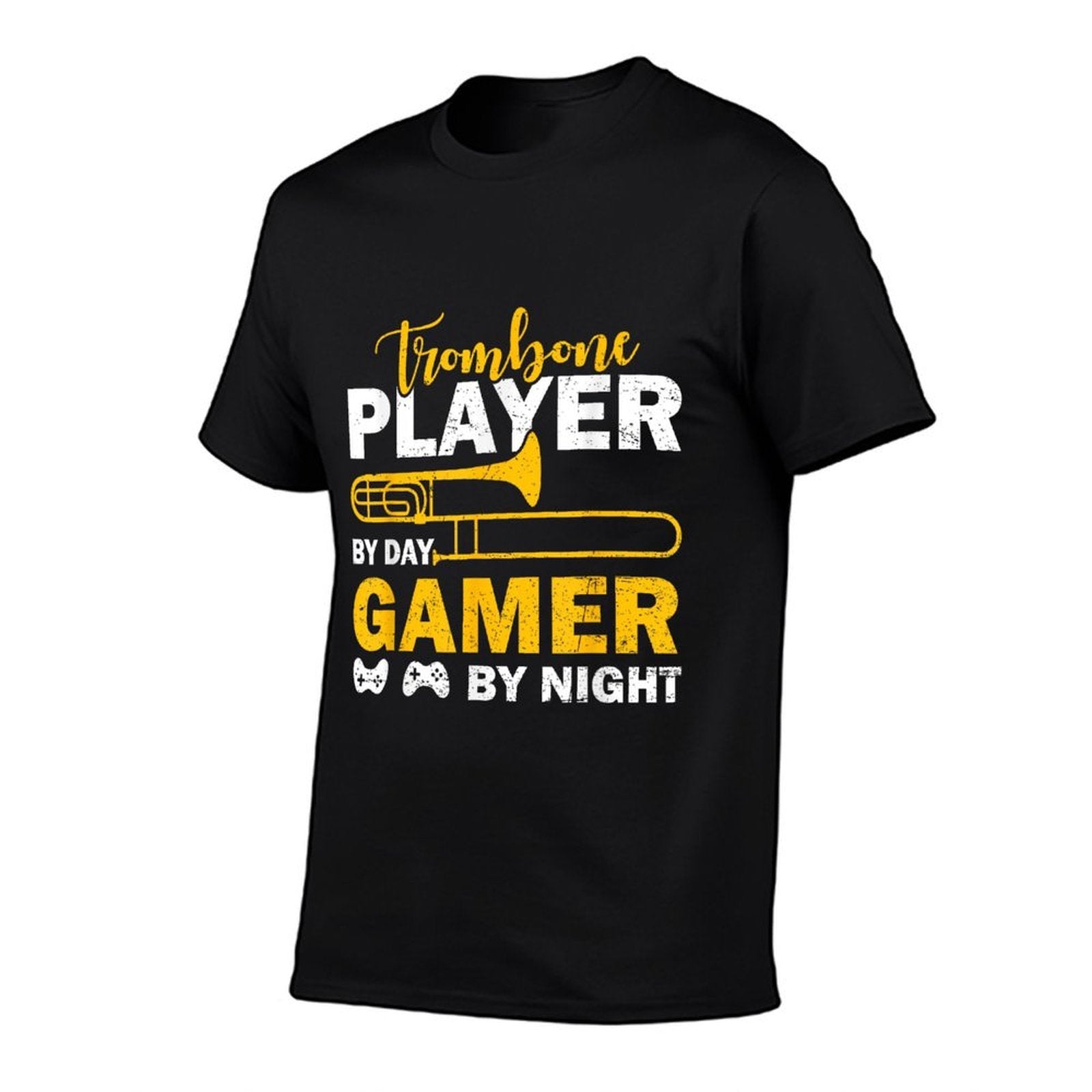 Trombone Player By Day Gamer By Night Funny Trombonist  Quick-drying T-Shirt