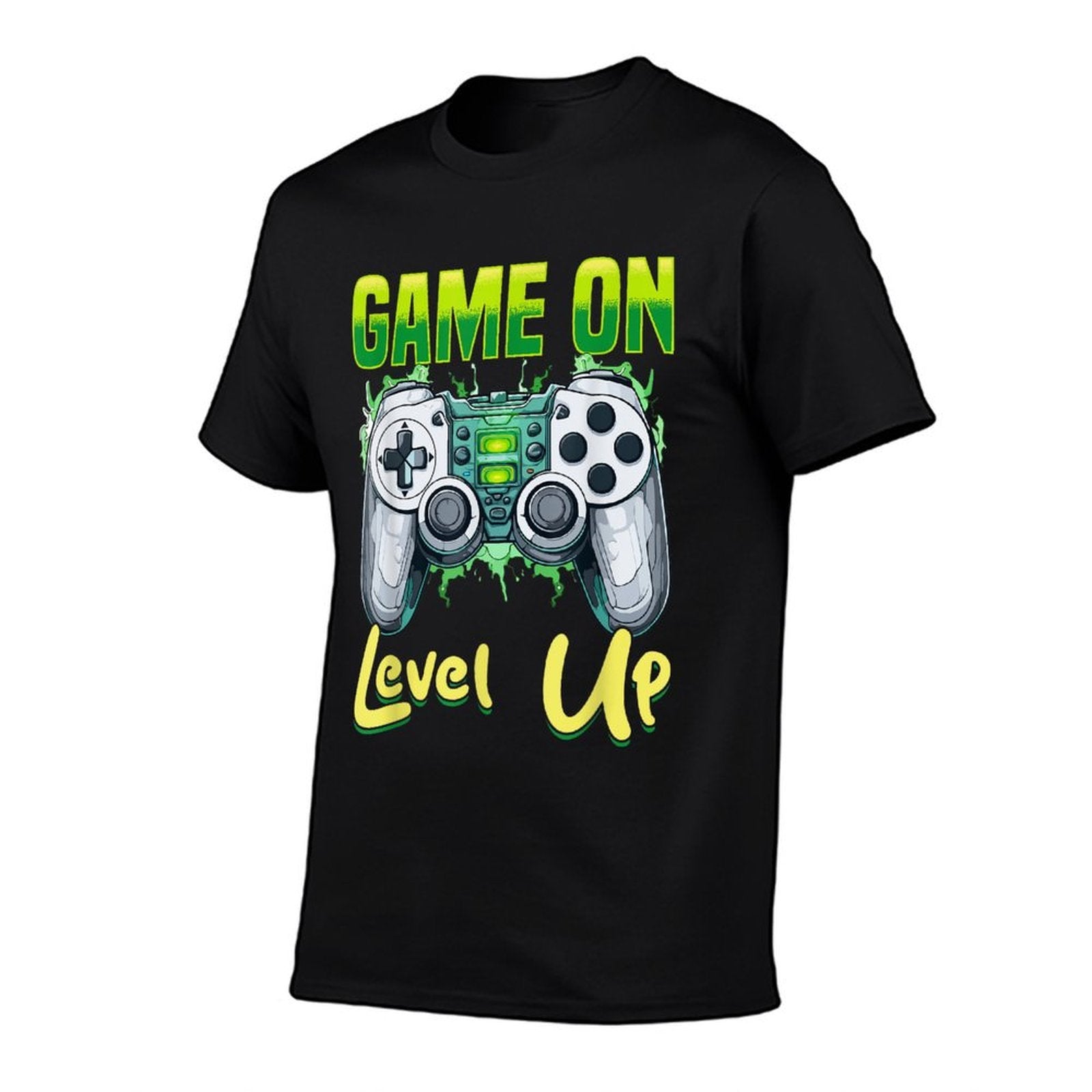 Gamer Gaming Game On, Level Up  Easy-care T-Shirt