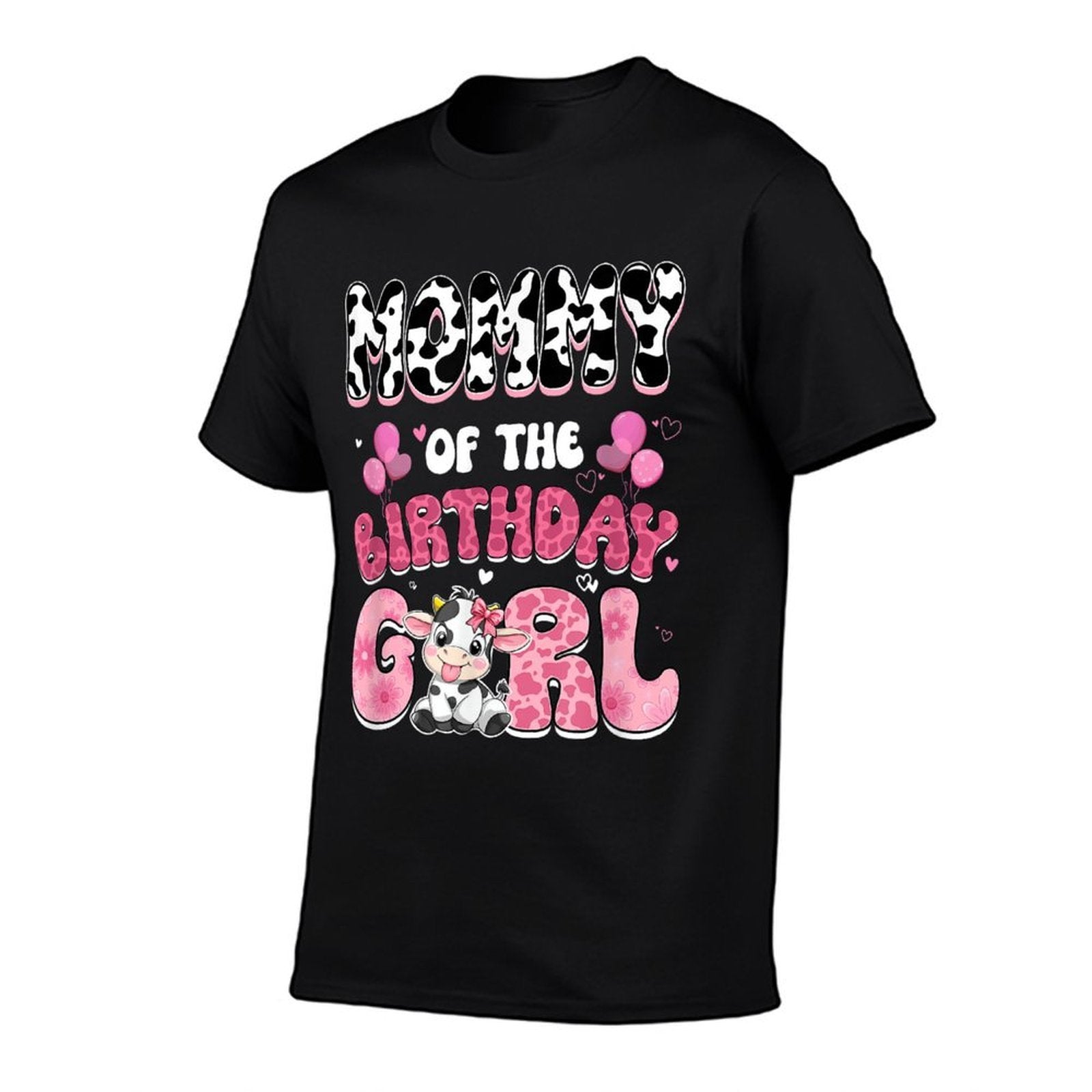 Mommy Of The Birthday Girl Cow Farm Family 1St Birthday  Graphic-printed T-Shirt
