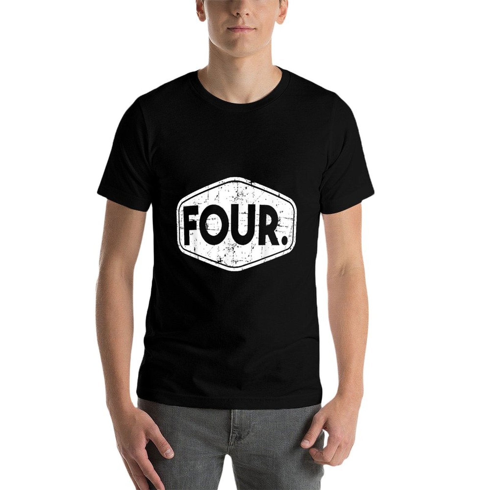 4th Birthday of Boy Or Girl, 4 Years Old, Four  Fade-proof Color T-Shirt