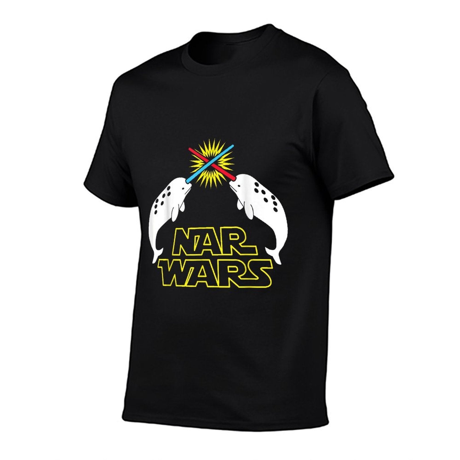 Nar Wars Funny Narwhal  Eco-friendly Material T-Shirt