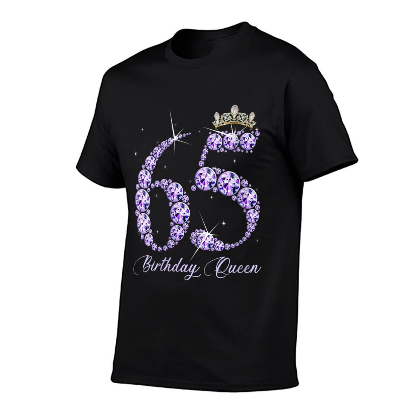 Womens 65 Year Old Its My 65th Birthday Queen Diamond Heels Crown Eco-friendly Material T-Shirt