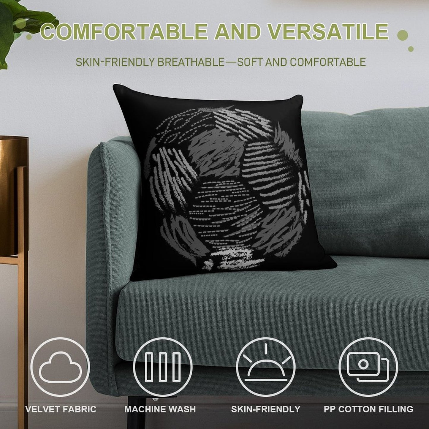 Soccer Ball Soft Style Accent Throw Pillow