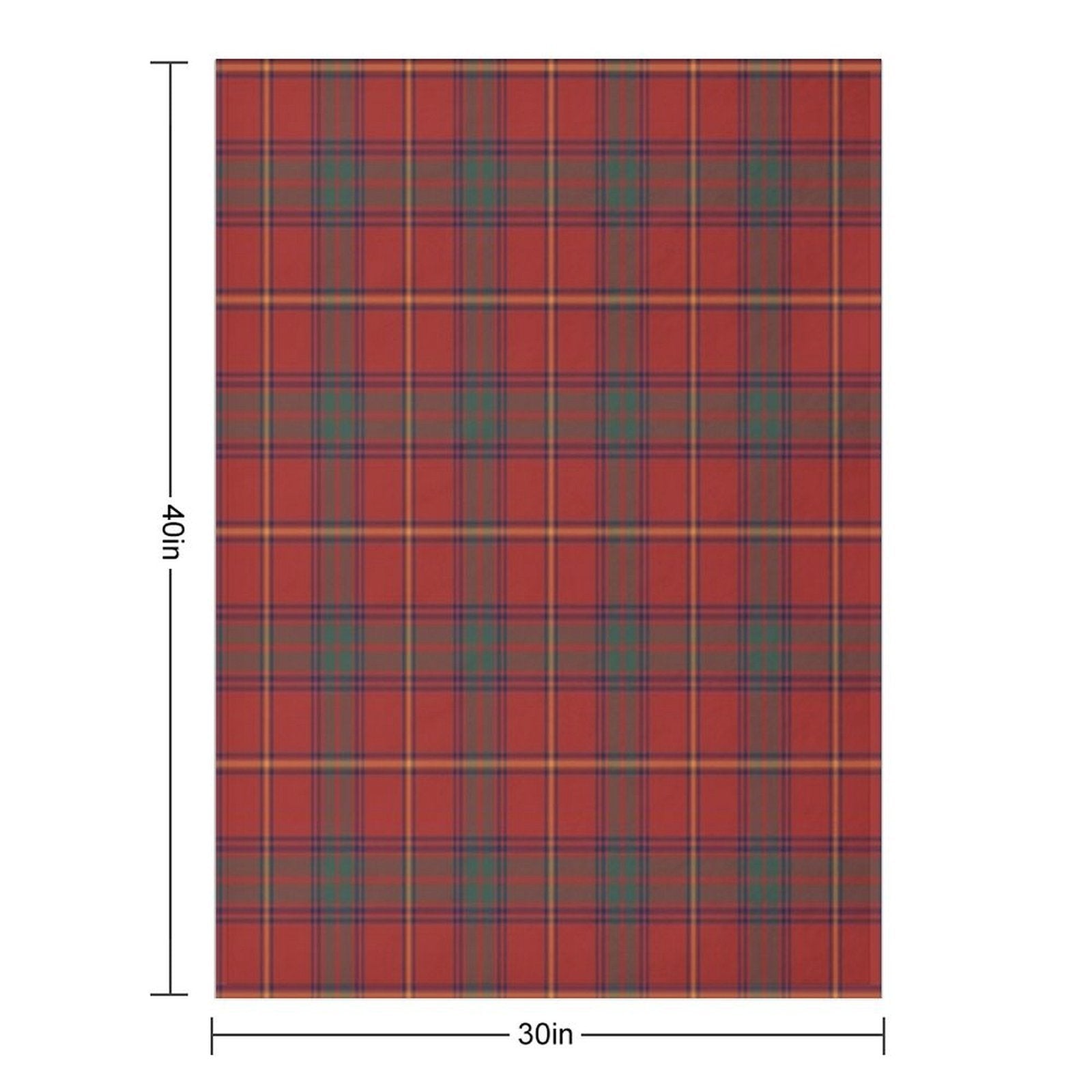 County Galway Irish Tartan Sustainable Throw Blanket