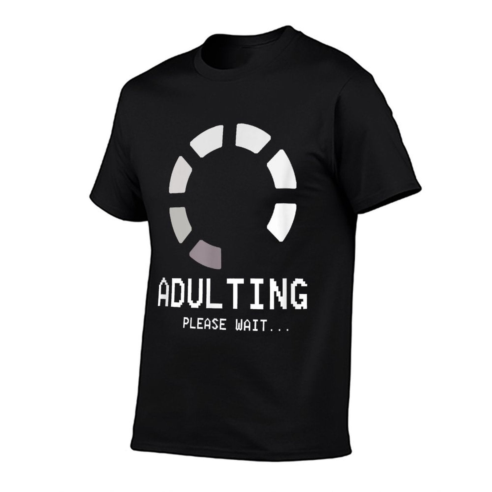 Adulting Please Wait Funny Loading Happy 18th Birthday  Slim-fit Cut T-Shirt