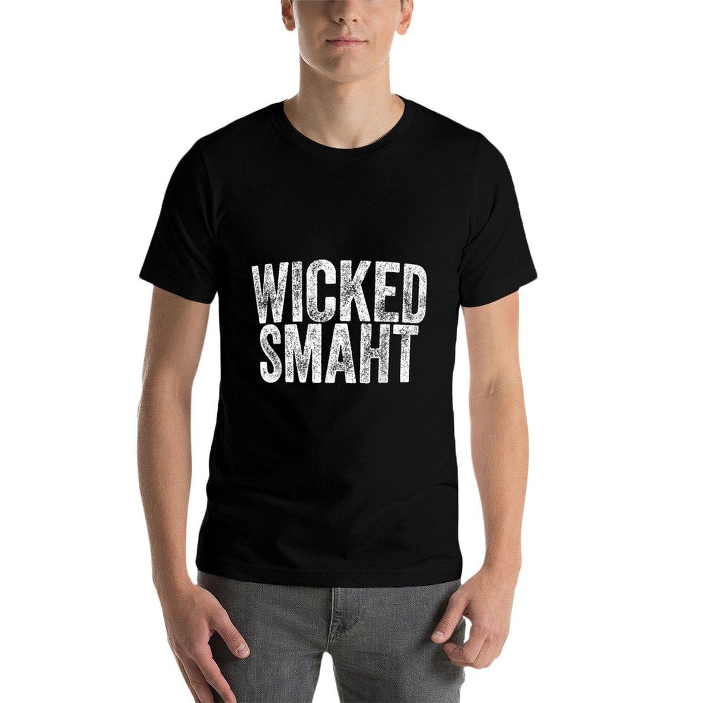 Wicked Smaht Boston Massachusetts Shirt Easy-care T-Shirt