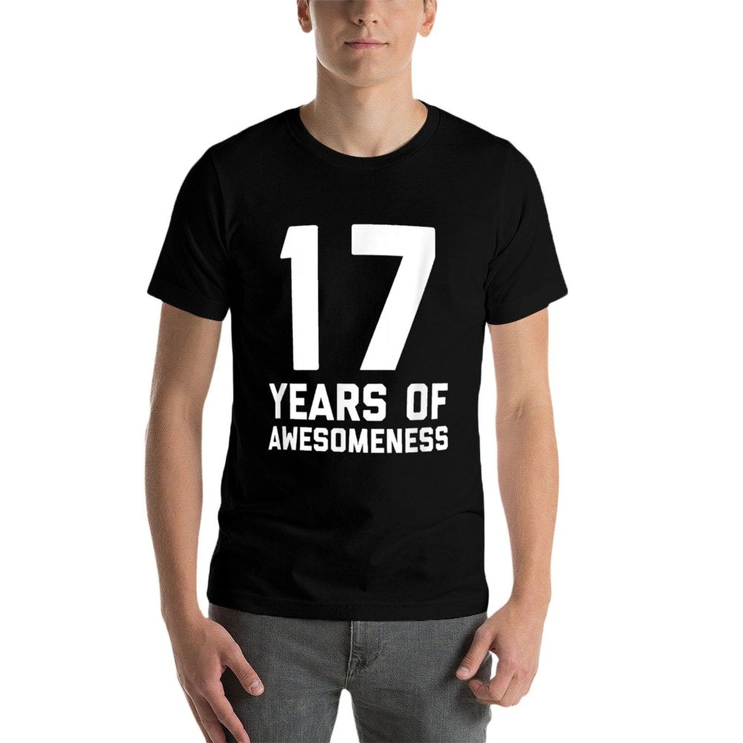 17th Birthday Gift Age 17 Year Old Boy Girl Seventeen Soft T-Shirt
