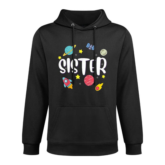 Sister Outer Space Galaxy Birthday Customizable Surface Hoodie