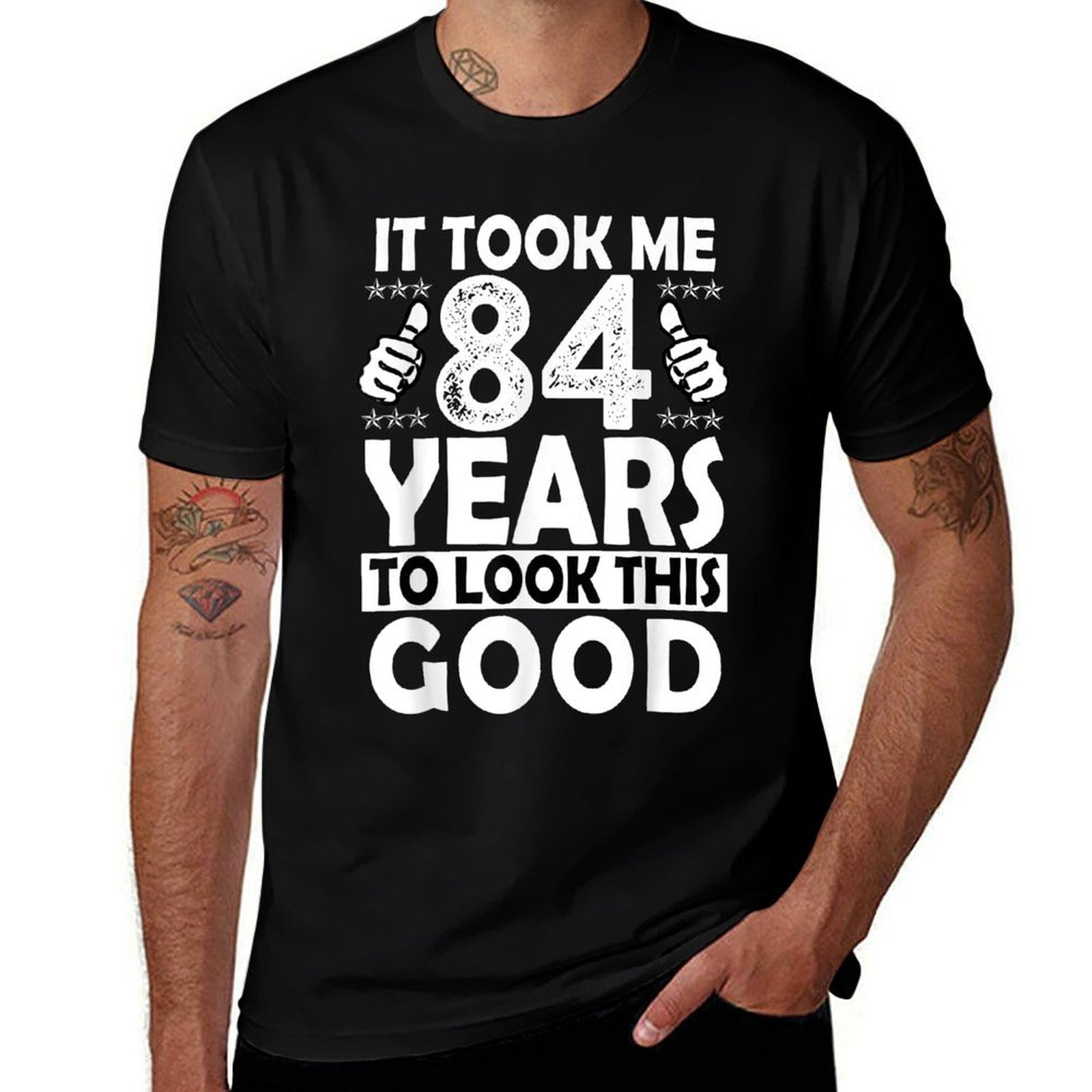 84th Birthday Gift Took Me 84 Years Good Funny 84 Year Old  Polyester Blend T-Shirt